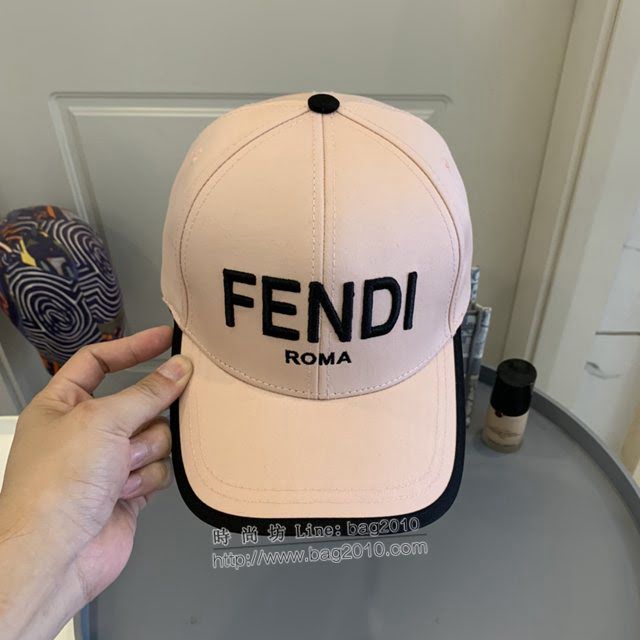 Fendi男女同款帽子 芬迪凹凸大刺繡帽後FF小logo棒球帽鴨舌帽  mm1631